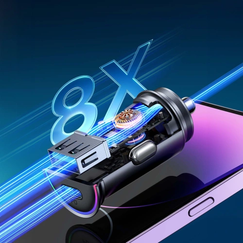 Kup Auto nabíječka Joyroom JR-CCN04 60W USB-A, USB-C černá - JYR856 - {ean13} - Sklep Home Screen