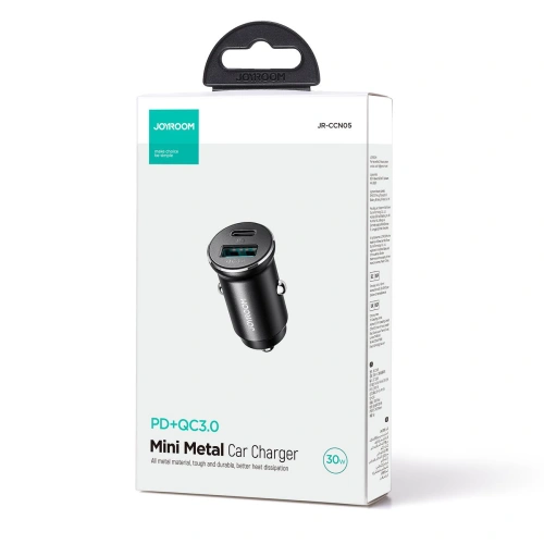 Kup Joyroom Încărcător auto JR-CCN05 30W USB-A, USB-C negru - JYR857 - {ean13} - Sklep Home Screen