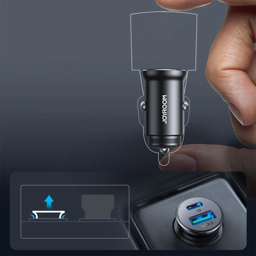 Kup Autonabíječka Joyroom JR-CCN05 30W USB-A, USB-C černá - JYR857 - {ean13} - Sklep Home Screen