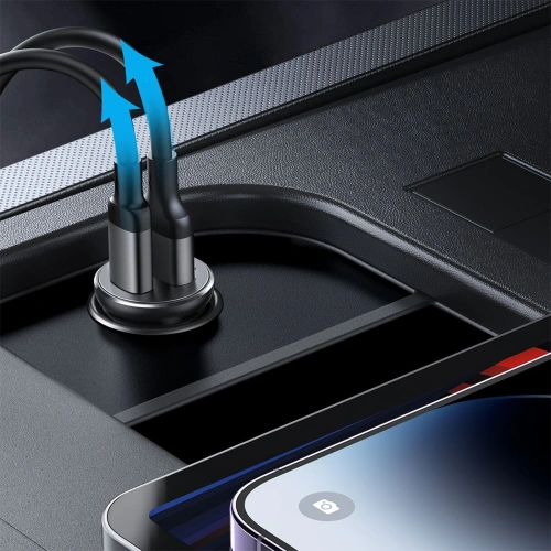Kup Joyroom Încărcător auto JR-CCN05 30W USB-A, USB-C negru - JYR857 - {ean13} - Sklep Home Screen