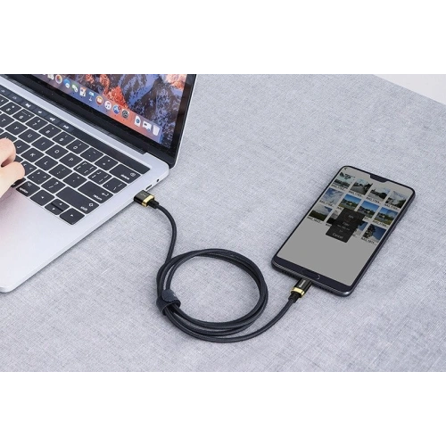 Kup Kabel USB-C Baseus Purple Gold Red, Huawei SuperCharge, 5A, 1m, 40W (černozlatý) - BSU577BLKGLD - {ean13} - Sklep Home Screen