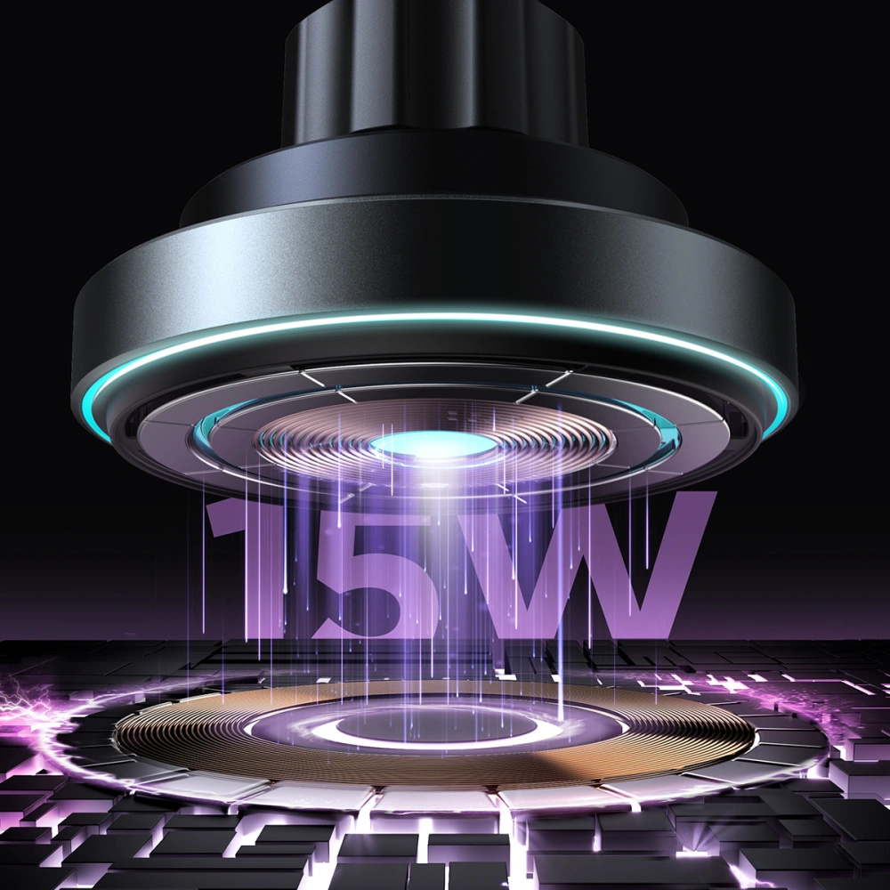 Uchwyt samochodowy na kratkę Joyroom JR-ZS240 z ładowarką indukcyjną 15W czarny