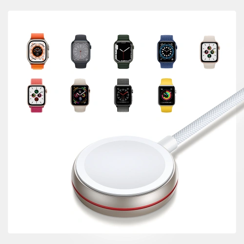 Buy Joyroom S-IW011 inductive charger for Apple Watch 1.2m white - JYR869 - {ean13} - Home Screen Store Europe