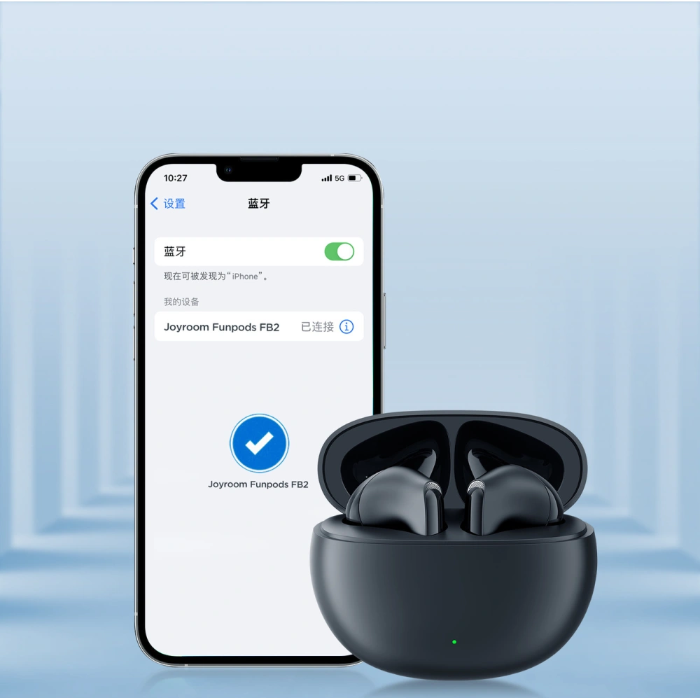 Bezprzewodowe słuchawki douszne Joyroom Funpods JR-FB2 Bluetooth 5.3 czarne