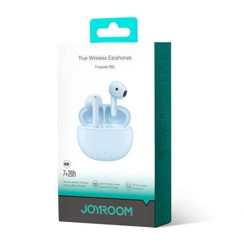 Kup Joyroom Căști in-ear fără fir Funpods JR-FB2 Bluetooth 5.3 albastru - JYR873 - {ean13} - Sklep Home Screen