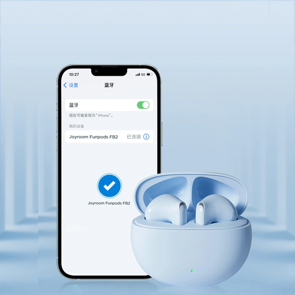Bezprzewodowe słuchawki douszne Joyroom Funpods JR-FB2 Bluetooth 5.3 niebieskie