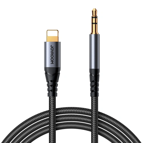 Kup Audio-Kabel Joyroom SY-A06 Lightning / AUX Mini-Klinke 3.5mm 1.2m schwarz - JYR874 - {ean13} - Sklep Home Screen