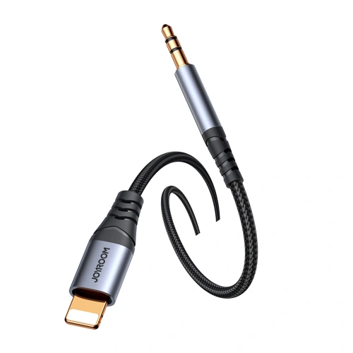 Kup Audio kábel Joyroom SY-A06 Lightning / AUX mini jack 3.5mm 1.2m fekete - JYR874 - {ean13} - Sklep Home Screen