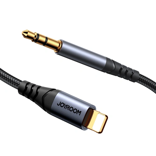 Kup Audio-Kabel Joyroom SY-A06 Lightning / AUX Mini-Klinke 3.5mm 1.2m schwarz - JYR874 - {ean13} - Sklep Home Screen