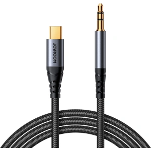 Kup Kabel audio Joyroom SY-A07 USB-C / AUX mini jack 3.5mm 1.2m černý - JYR875 - {ean13} - Sklep Home Screen