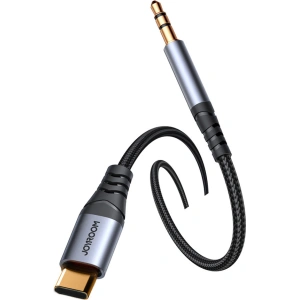 Kabel audio Joyroom SY-A07 USB-C / AUX mini jack 3.5mm 1.2m czarny
