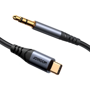 Kabel audio Joyroom SY-A07 USB-C / AUX mini jack 3.5mm 1.2m czarny