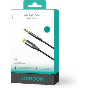 Kabel audio Joyroom SY-A07 USB-C / AUX mini jack 3.5mm 1.2m czarny