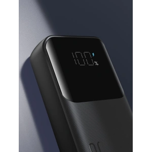 Powerbank Joyroom JR-PBC06 10000mAh 30W + wbudowane kable USB-C, Lightning czarny
