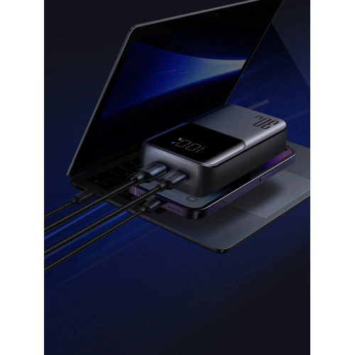 Kup Powerbank Joyroom JR-PBC06 10000mAh 30W + eingebaute USB-C, Lightning Kabel schwarz - JYR878 - {ean13} - Sklep Home Screen