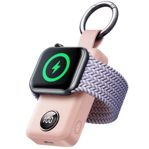 Kup Vezeték nélküli powerbank Joyroom JR-WQW01 2000mAh 3W Apple Watch-hoz rózsaszín - JYR881 - {ean13} - Sklep Home Screen