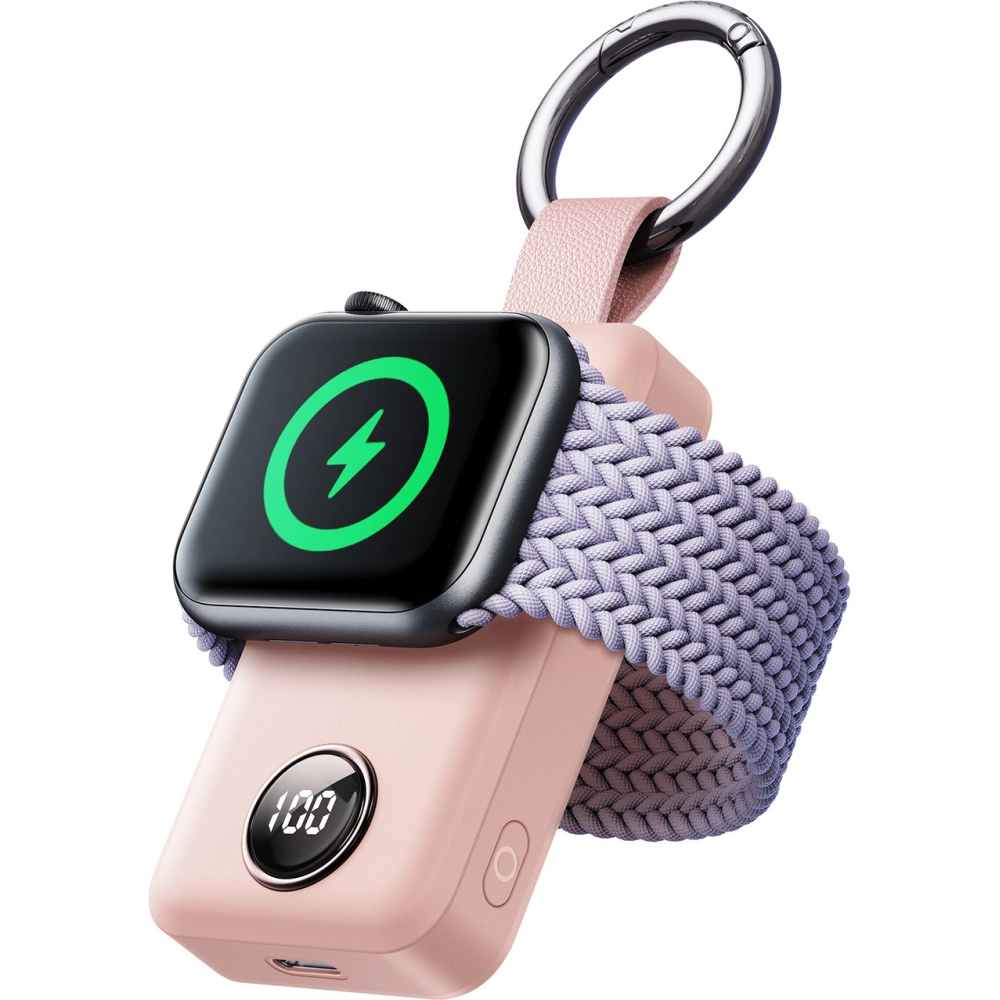 Powerbank bezprzewodowy Joyroom JR-WQW01 2000mAh 3W do Apple Watch różowy