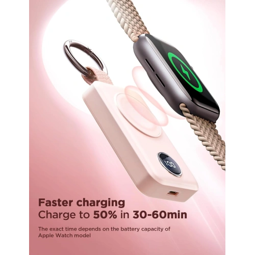 Kup Vezeték nélküli powerbank Joyroom JR-WQW01 2000mAh 3W Apple Watch-hoz rózsaszín - JYR881 - {ean13} - Sklep Home Screen