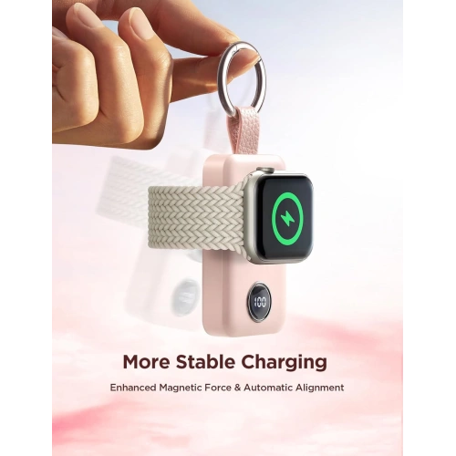 Kup Vezeték nélküli powerbank Joyroom JR-WQW01 2000mAh 3W Apple Watch-hoz rózsaszín - JYR881 - {ean13} - Sklep Home Screen