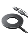 Joyroom JR-WQM03 inductive charger USB-A / USB-C 15W black