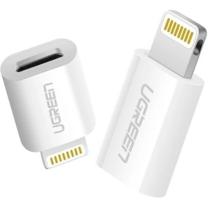 Adapter Lightning do micro USB MFi UGREEN 2.4A (biały)