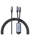 Joyroom Speedy Series SA21-1T2 2in1 cable USB-C / USB-C, Lightning 100W 1.5m black