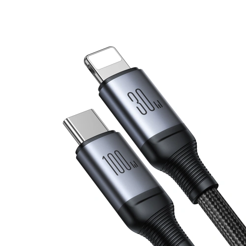 Buy Joyroom Speedy Series SA21-1T2 2in1 cable USB-C / USB-C, Lightning 100W 1.5m black - JYR886 - {ean13} - Home Screen Store Europe