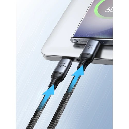 Kup Kabel 2w1 Joyroom Speedy Series SA21-1T2 USB-C / 2xUSB-C 100W 1.5m czarny - JYR887 - {ean13} - Sklep Home Screen