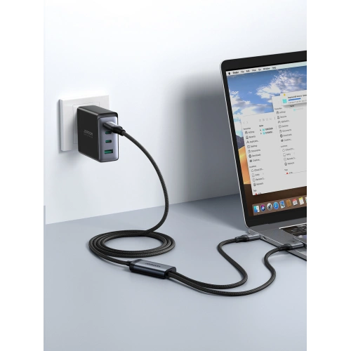 Kup Kabel 2w1 Joyroom Speedy Series SA21-1T2 USB-C / 2xUSB-C 100W 1.5m czarny - JYR887 - {ean13} - Sklep Home Screen