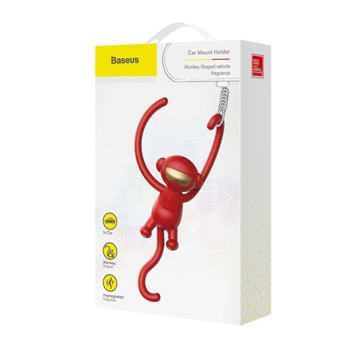 Buy Baseus Monkey Car Fragrance Red - BSU578RED - {ean13} - Home Screen Store Europe