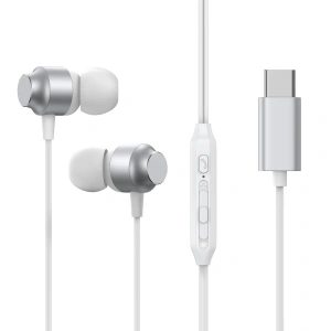 Kup Sluchátka do uší Joyroom JR-EC06 USB-C stříbrné - JYR907 - {ean13} - Sklep Home Screen