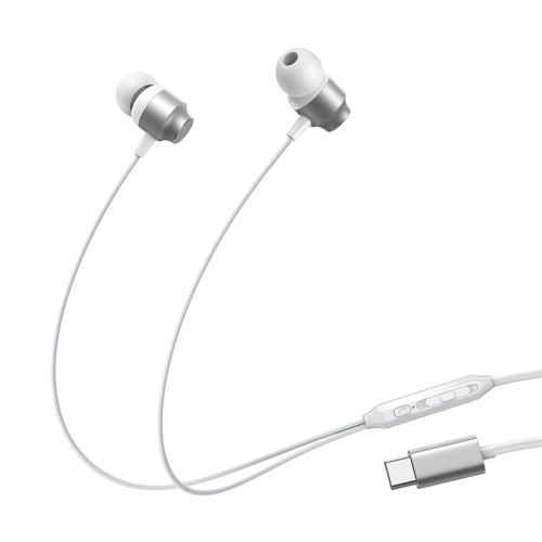 Buy Joyroom JR-EC06 in-ear headphones USB-C silver - JYR907 - {ean13} - Home Screen Store Europe