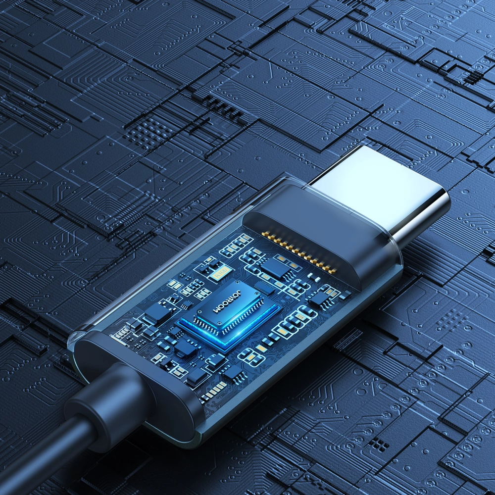 Słuchawki dokanałowe Joyroom JR-EC06 USB-C szare