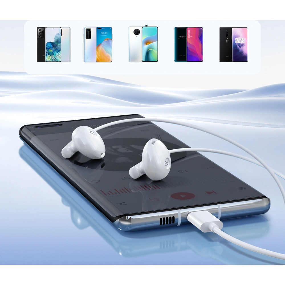 Słuchawki douszne USB-C Joyroom JR-EC05 białe