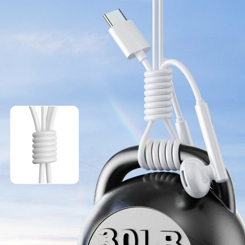 Kup Joyroom Căști in-ear USB-C JR-EC05 alb - JYR909 - {ean13} - Sklep Home Screen