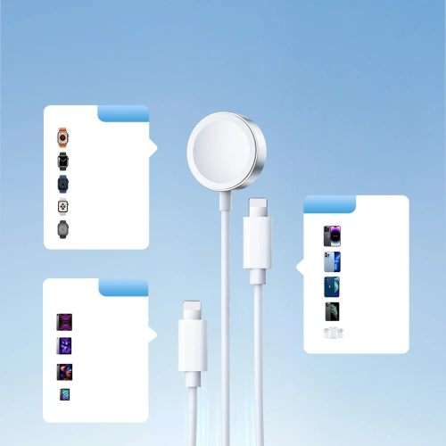 Kup Kabel 3w1 Joyroom S-IW007 USB-A / magnetická nabíječka, USB-A, Lightning 1.2m bílý - JYR911 - {ean13} - Sklep Home Screen