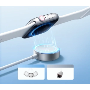 Kabel 3w1 Joyroom S-IW007 USB-A / ładowarka magnetyczna, USB-A, Lightning 1.2m biały