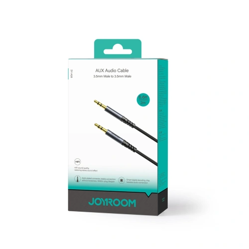Kup Audio-Kabel Joyroom SY-A08 Klinke 3.5mm / AUX Klinke 3.5mm 2m schwarz - JYR914 - {ean13} - Sklep Home Screen