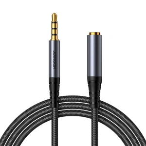 Kup Kabel audio Joyroom SY-A09 mini jack 3.5mm ženský / AUX mini jack 3.5mm mužský 1.2 m černý - JYR915 - {ean13} - Sklep Home Screen