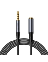 Audio kábel Joyroom SY-A09 mini jack 3.5mm női / AUX mini jack 3.5mm férfi 1.2 m fekete