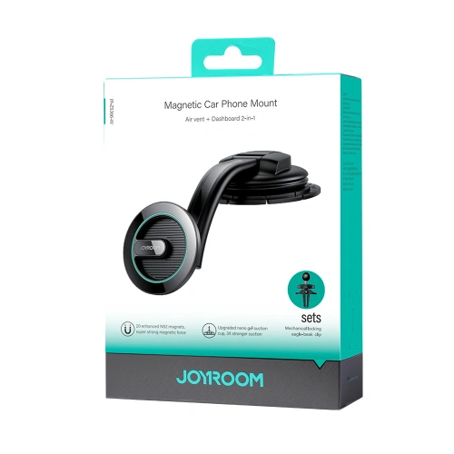 Buy Joyroom JR-ZS366 magnetic car holder for cockpit / air vent black - JYR917 - {ean13} - Home Screen Store Europe