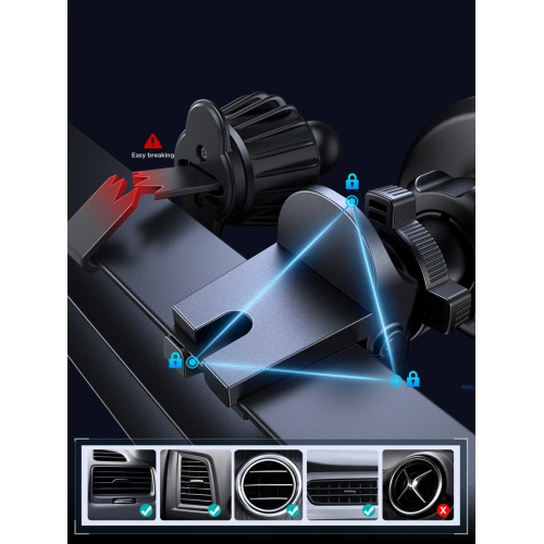 Kup Magnetický automobilový držák na mřížku Joyroom JR-ZS366 černý - JYR918 - {ean13} - Sklep Home Screen