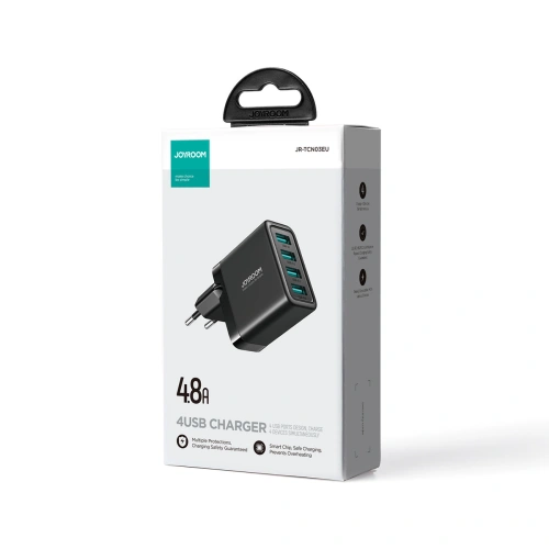 Kup Hálózati töltő Joyroom JR-TCN03 4xUSB-A 24W 4.8A fekete - JYR921 - {ean13} - Sklep Home Screen