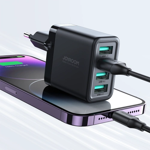 Kup Hálózati töltő Joyroom JR-TCN03 4xUSB-A 24W 4.8A fekete - JYR921 - {ean13} - Sklep Home Screen