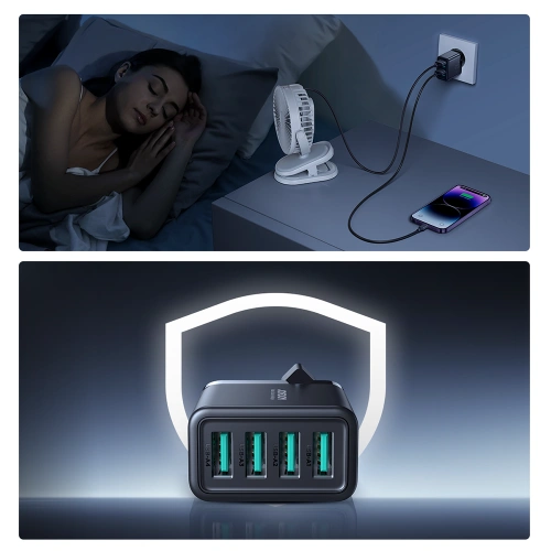 Kup Netzteil Joyroom JR-TCN03 4xUSB-A 24W 4.8A schwarz - JYR921 - {ean13} - Sklep Home Screen
