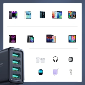 Kup Joyroom Încărcător JR-TCN03 4xUSB-A 24W 4.8A negru - JYR921 - {ean13} - Sklep Home Screen