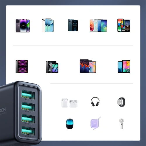 Kup Netzteil Joyroom JR-TCN03 4xUSB-A 24W 4.8A schwarz - JYR921 - {ean13} - Sklep Home Screen