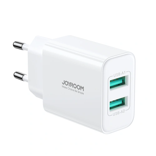 Kup Netzteil Joyroom JR-TCN04 2xUSB-A 10.5W 2.1A weiß - JYR924 - {ean13} - Sklep Home Screen
