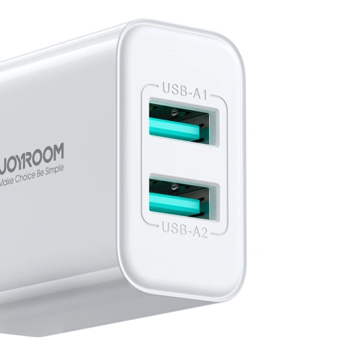 Kup Netzteil Joyroom JR-TCN04 2xUSB-A 10.5W 2.1A weiß - JYR924 - {ean13} - Sklep Home Screen