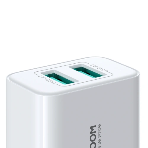 Kup Ładowarka sieciowa Joyroom JR-TCN04 2xUSB-A 10.5W 2.1A biały - JYR924 - {ean13} - Sklep Home Screen